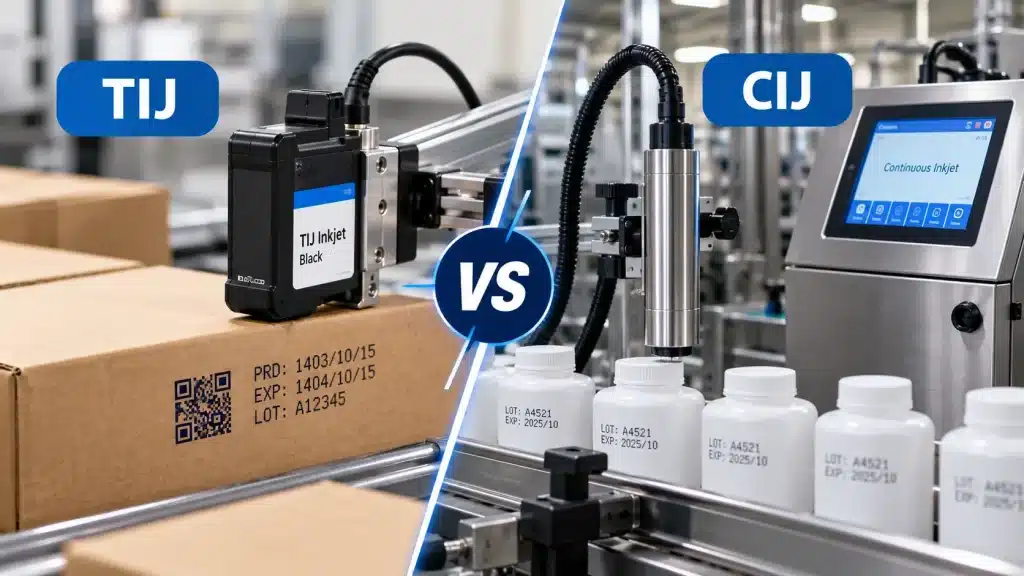 مقایسه جت پرینتر TIJ و CIJ در خط تولید صنعتی